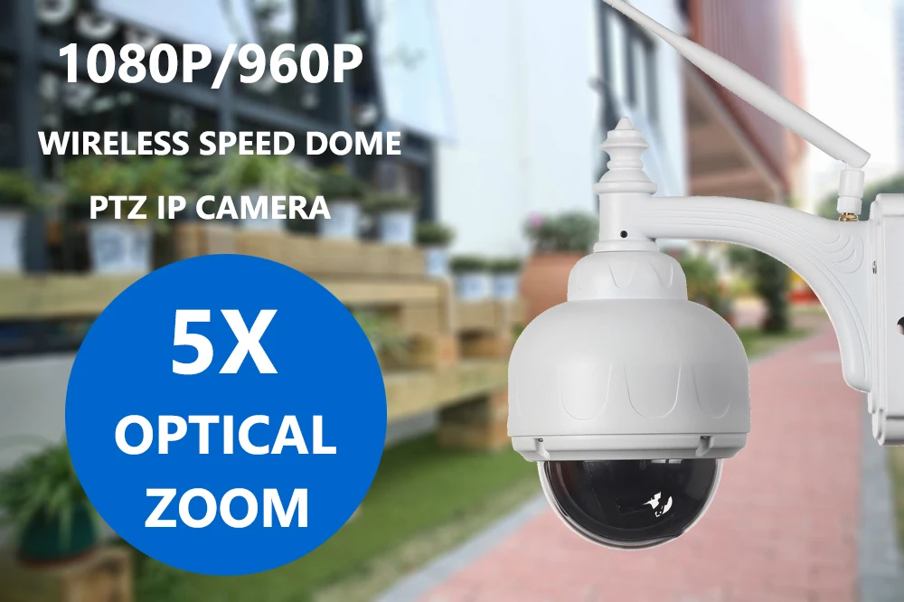 1080 P Беспроводной Wi-Fi IP Камера наружная камера наблюдения с датчиком PTZ 5X 2,7-13,5 мм автофокусом Водонепроницаемый H.264 HD CCTV камера беспроводной