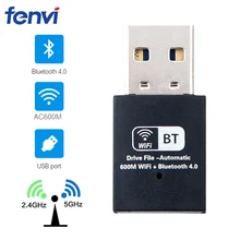 600 Мбит/с двухдиапазонный Мини wifi USB Wlan адаптер RTL8821CU Беспроводной Wi-Fi Bluetooth 4,0 Сетевая карта LAN Dongle для Windows 7/8/10