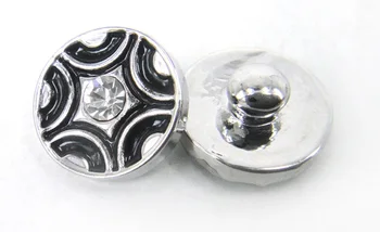 

Free shipping Mini 1.2cm enamel & CZ stone charm DIY button metal charms