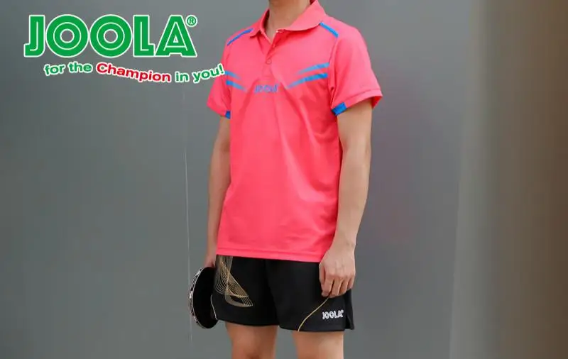 JOOLA костюм для настольного тенниса Мужская и женская командная форма для настольного тенниса Спортивная одежда с коротким рукавом дышащий костюм - Цвет: 2red shirts 656