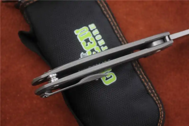 Складной нож Green thorn F95 Flipper титановый Карманный резец с плоской ручкой лезвие D2 TC4