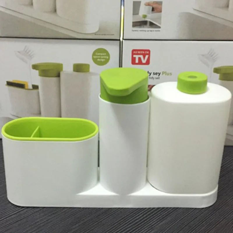 Multi-function Kitchen Storage Racks Bathroom Liquid Soap Dispenser Sponge Holder container Toothbrush Organizer Cooking Gadget Multi-function Kitchen Storage Racks Bathroom Liquid Soap Dispenser Sponge Holder container Toothbrush Organizer Cooking Gadget