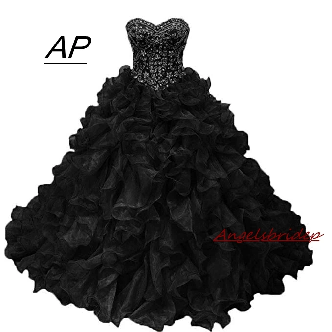 ANGELSBRIDEP Очаровательные платья для Quinceanera 2021 16 лет бальное платье из органзы с