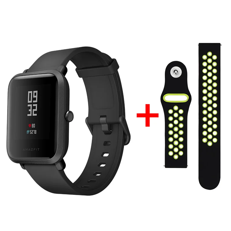 Xiaomi Amazfit Bip Smart Satch Globle Версия Huami Pace Lite IP68 GPS Gloness умные часы с частотой сердечных сокращений 45 дней в режиме ожидания - Цвет: Bip01-GR1