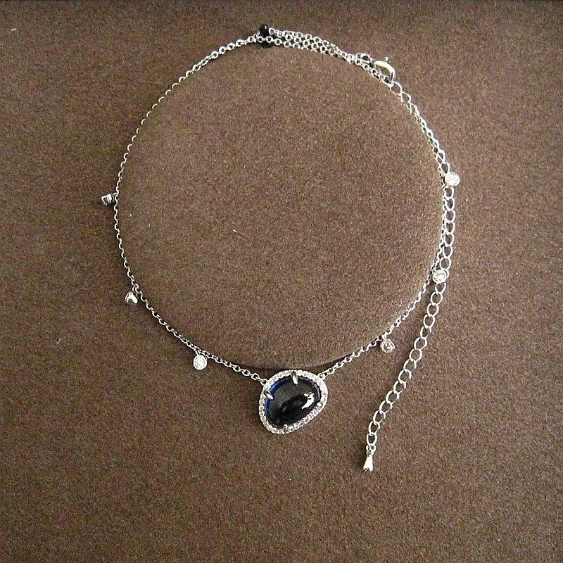 Модное классическое Элегантное ожерелье с кубическим цирконием AAA, Свадебные/вечерние ювелирные изделия для женщин P9803