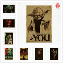 42x30 см винтажный фильм Звездные войны Мастер Йода Дарт Мол плакат для кафе-бара домашний декор живопись ретро крафт настенная бумажная наклейка подарок