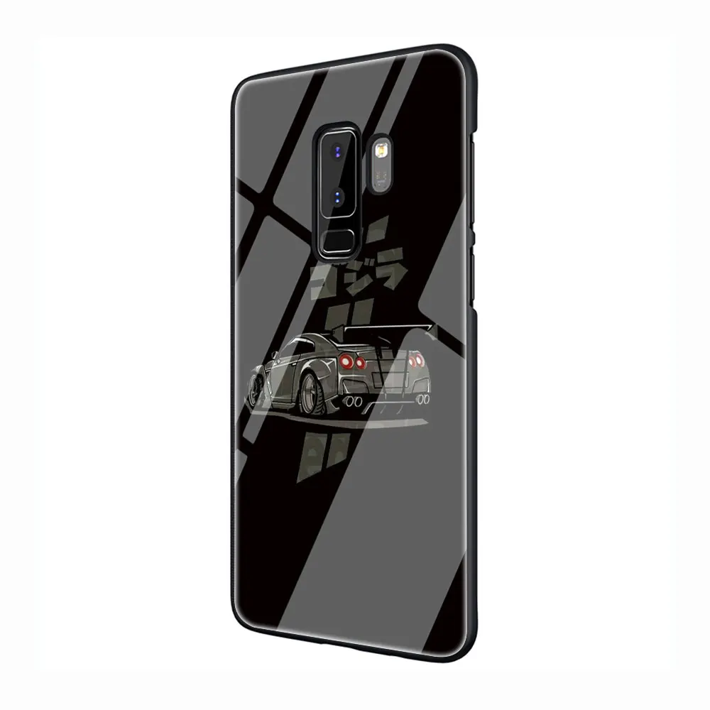 INITIAL D AE86 закаленное Стекло чехол для телефона чехол для Galaxy S7 край S8 9 10 Plus, Note 8, 9, 10, A10 20 30 40 50 60 70 - Цвет: G8