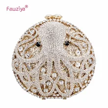 Fawziya Осьминог вечерние клатчи кошельки для женщин горный хрусталь кристалл клатч сумка
