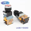 LA38-11D/203 Contact Push Button Switch with LED Indicator Light On/Off Momentary 22mm 12V 24V 220V 380V Red Green ► Photo 1/6