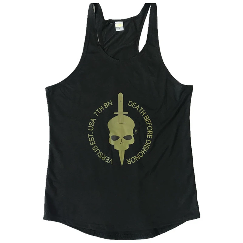 gym vest fitness sport wear men's shirt (11)