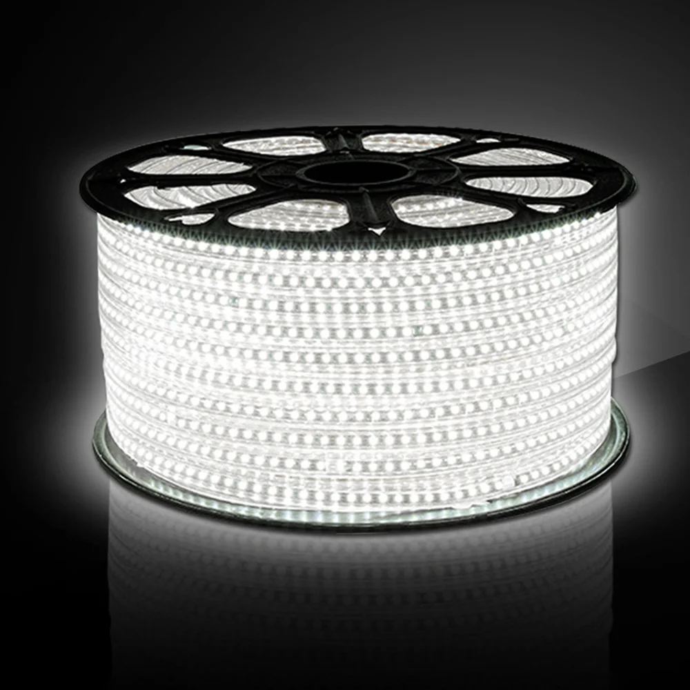 Гибкая СВЕТОДИОДНАЯ лента SMD 220 240 2835 В 1 25 м с европейской вилкой холодный теплый