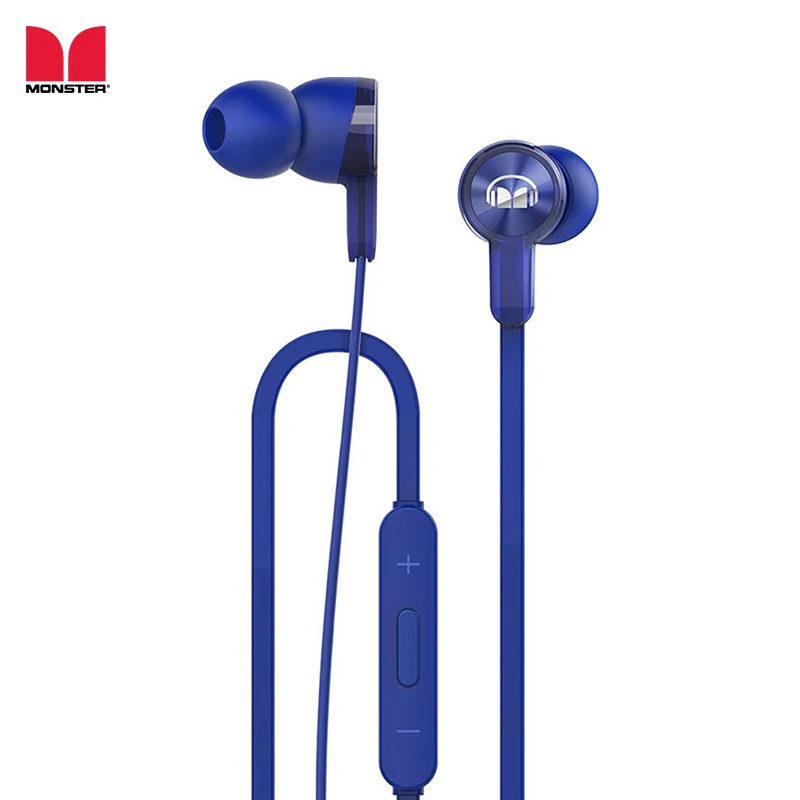 

MONSTER AM15 Wried In-ear Earphone Sport Earphones with Earbuds HD Call Three-button control ABS & TPE with Mic 32 ohm 20-20khz