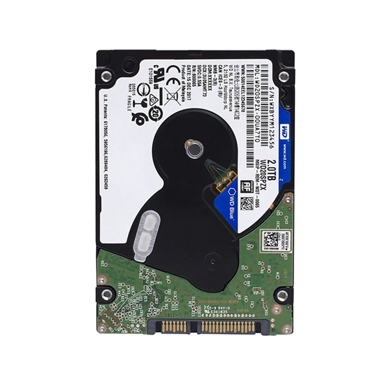  Western Digital WD Azul 2TB móvil de disco duro interno de 5400RPM SATA 6 Gb/s 128MB caché 25 