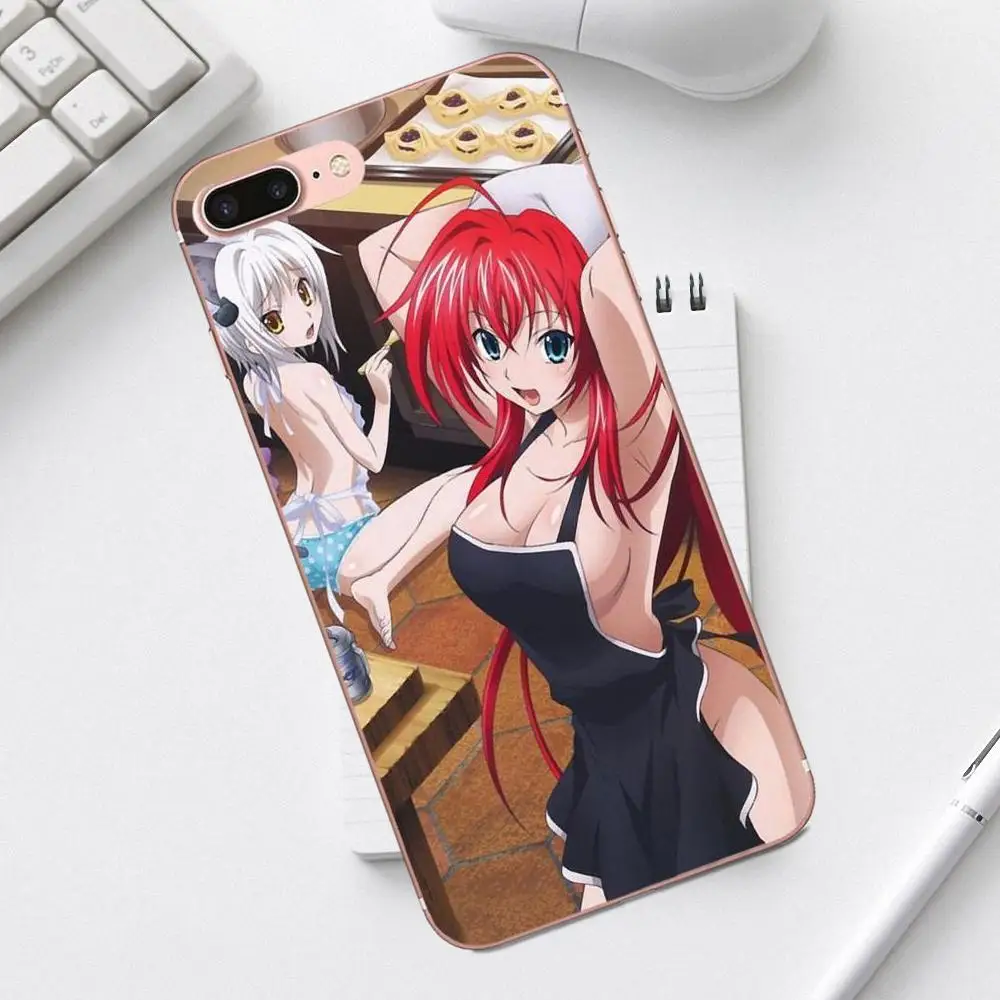 Мягкий чехол qdoupz для iPhone 4 4S 5 5C SE 6 6S 7 8 Plus X XS Max XR Galaxy A3 A5 J1 J3 J5 J7 Akeno Rias Gremory High School Dxd