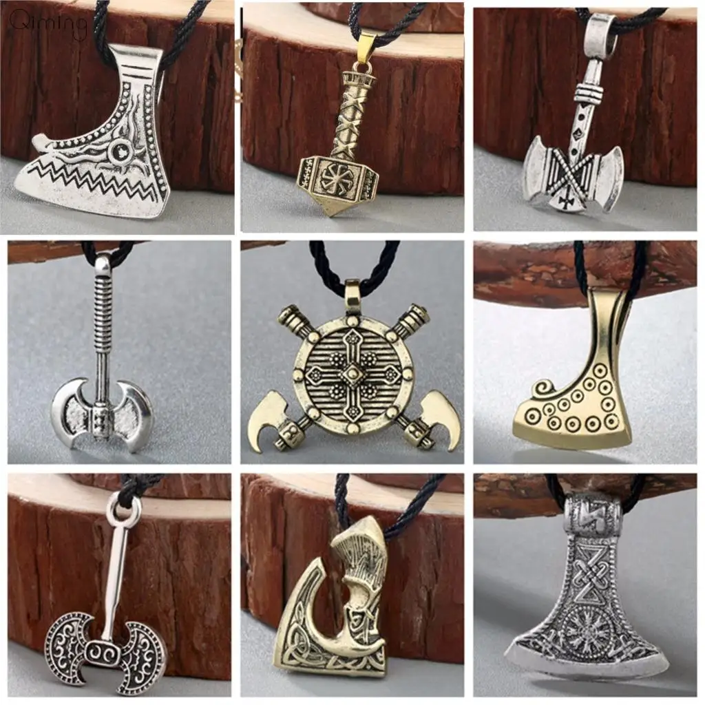 Thor Viking Axe мужское ожерелье женская мода Коловрат славянские амулеты молот Тор