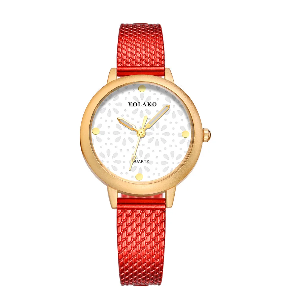 Fashion High Hardness Glass Mirror Lady Belt Casual Watch Fashion High Hardness Glass Mirror Lady Belt Casual Watch