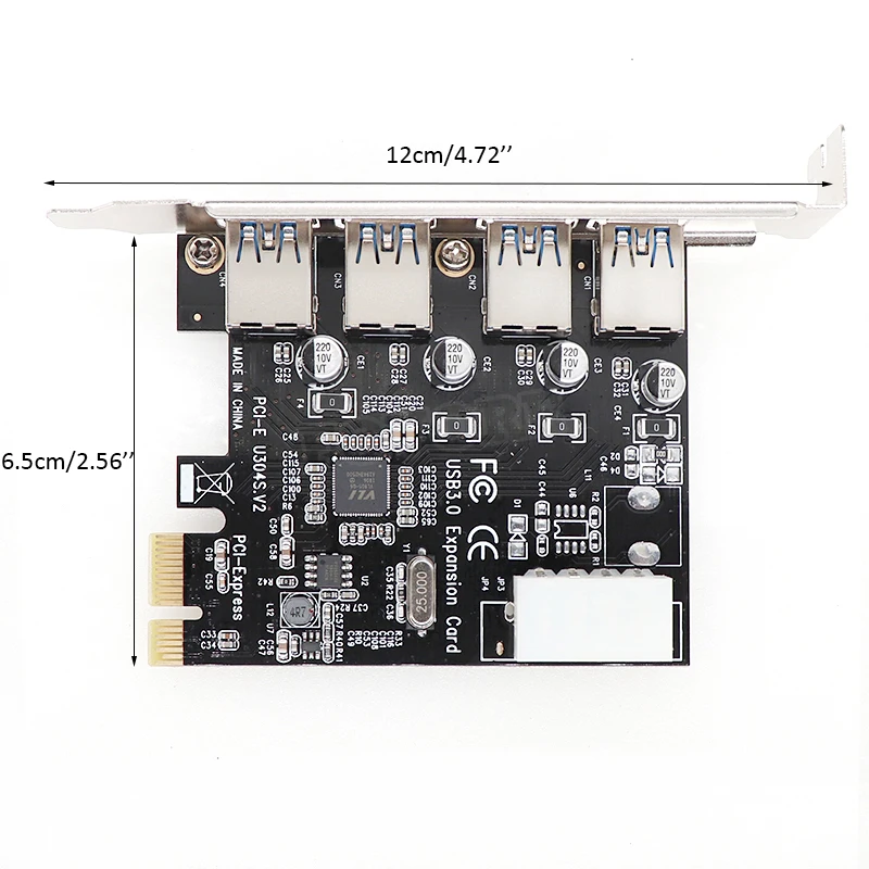 4 порта USB 3,0 PCI-e Плата расширения PCI express PCIe USB 3,0 концентратор адаптер 4-портовый USB3.0 контроллер USB 3 0 PCI e PCIe express 1x