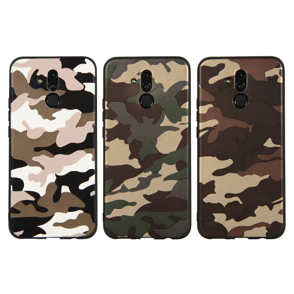 

Camo Cover For Huawei Mate 20 Lite Silicone Green Desert Camouflage Shock proof Phone Case For Huawei Mate 20 Pro Fundas Coque