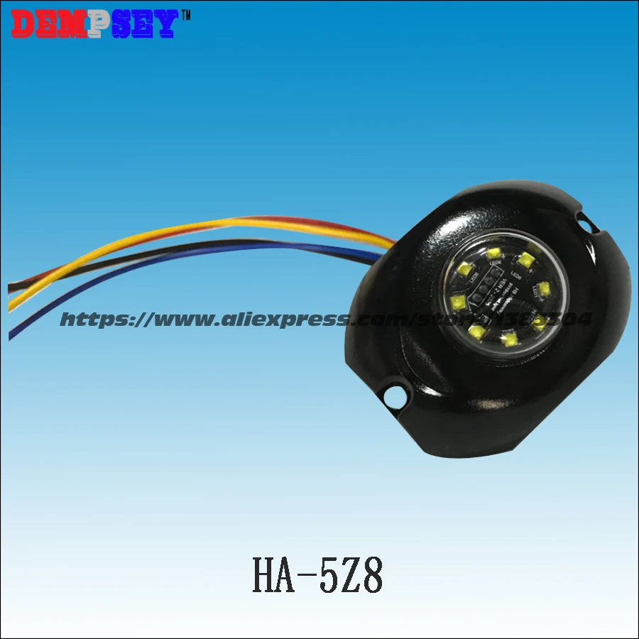 Estroboscópicas do Veículo Luzes de Advertência da Polícia Estroboscópica de Emergência Luz de Advertência Dempsey Dupla Esconder Longe 8*3 w Luzes Luz Ha-5z8 Cor Led