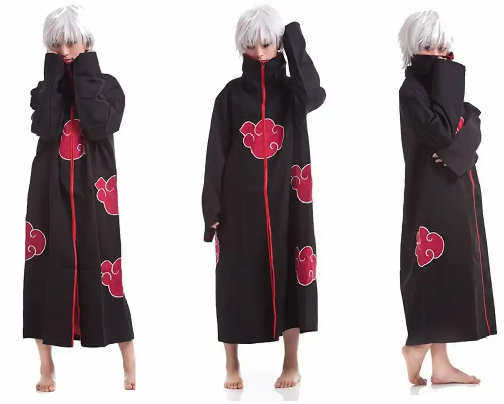 New Fashion Unisex Cosplay Costumes Japan Anime Naruto Itachi Akatsuki Cosplay Robes Cloak Party Costumes Clothing Akatsuki Cosplay Robe Cloakcosplay Costume Aliexpress