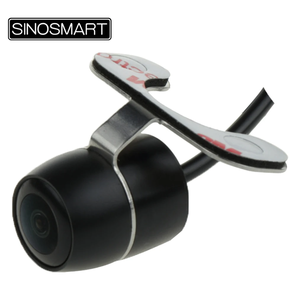 

SINOSMART Hot Sale HD Universal Round Front/Rear View Parking Camera Installed by Two Screws Upside-down