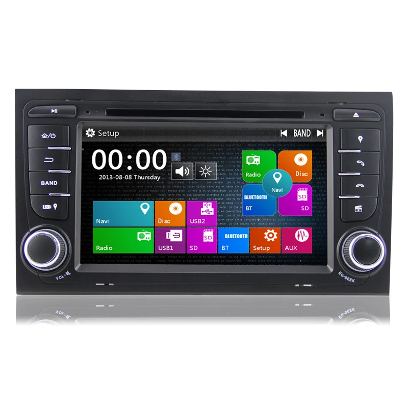 2 Din GPS Navigation Car DVD Player For AUDI A4 S4 RS4 2002 2003 2004 2005 2006 2007 2008 with 3G USB BT IPOD FM RDS Free Maps | Автомобили