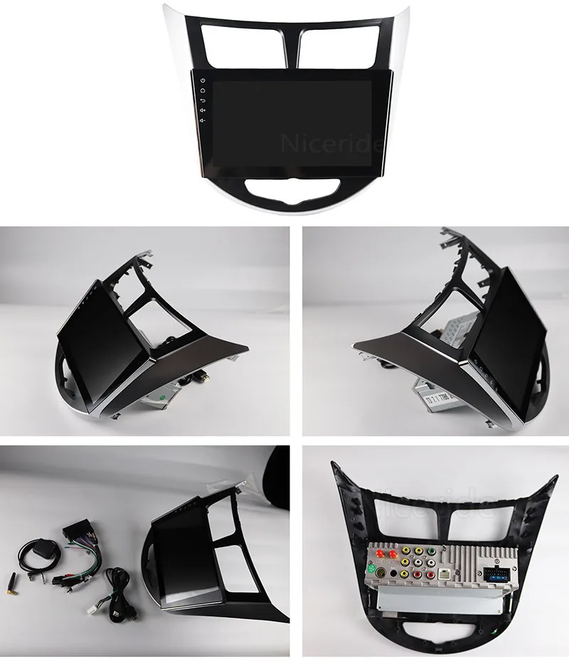 Автомагнитола 2 din 9 дюймов Android DVD GPS мультимедиа для Hyundai Solaris Accent Verna 2011 2015 i25