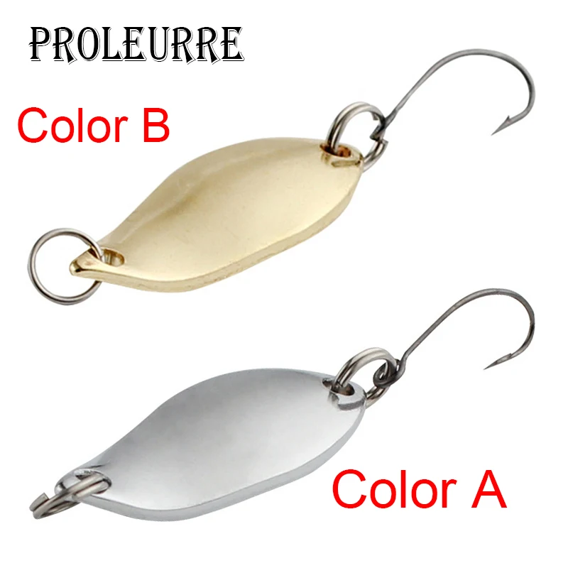 1pcs Gold Silver Fishing Lures Wobbler Spinner Baits Spoons Artificial Bass Hard Sequin Paillette Metal Steel Hook Tackle Lures