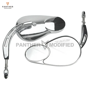 

Chrome Motorcycle Mirror Motor Rear View Mirror case for Harley Road Glide SPORTSTER XL883 XL1200L XL1200C FLHTK 2010-2016