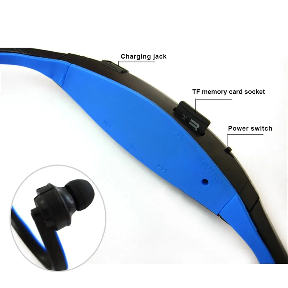 YKSO  Sport MP3 Player Wireless MP3 Music Portable audio with TF Card Slot Headset Wireless Earphone MP3 Player (12)