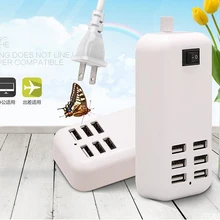 Универсальный 30 Вт 6 портов USB настенное зарядное устройство настольный источник питания для iPhone X 11 8 7 Plus для samsung Galaxy S10 S9 S8 Note 10 9 Другие