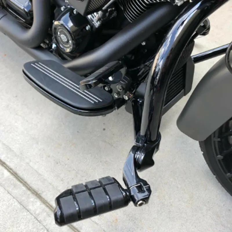 Черный 1 1/" 1,25" 32 мм мотоциклетные педали для ног и короткие Угловые зажимы для ног, подножки, комплекты для Touring Road Electra