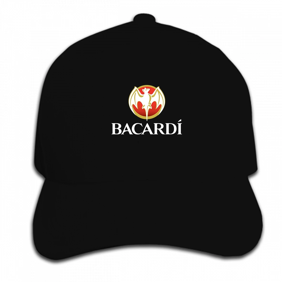 

Print Custom Baseball Cap Bacardi Logo Black For Men Hat Peaked cap