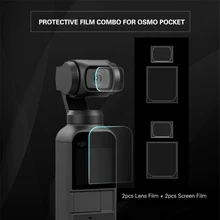 4 шт./лот Защитная пленка для объектива камеры для DJI OSMO Pocket Gimbal камера и дисплей аксессуары