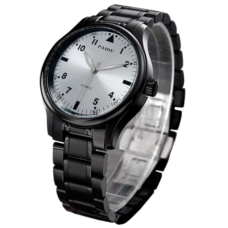 Paidu Cool Men Pilot Watch Luxury Dashborad Dial Full Stainless Steel Business Male Dress Wristwatch High Quality Military Clock (12)