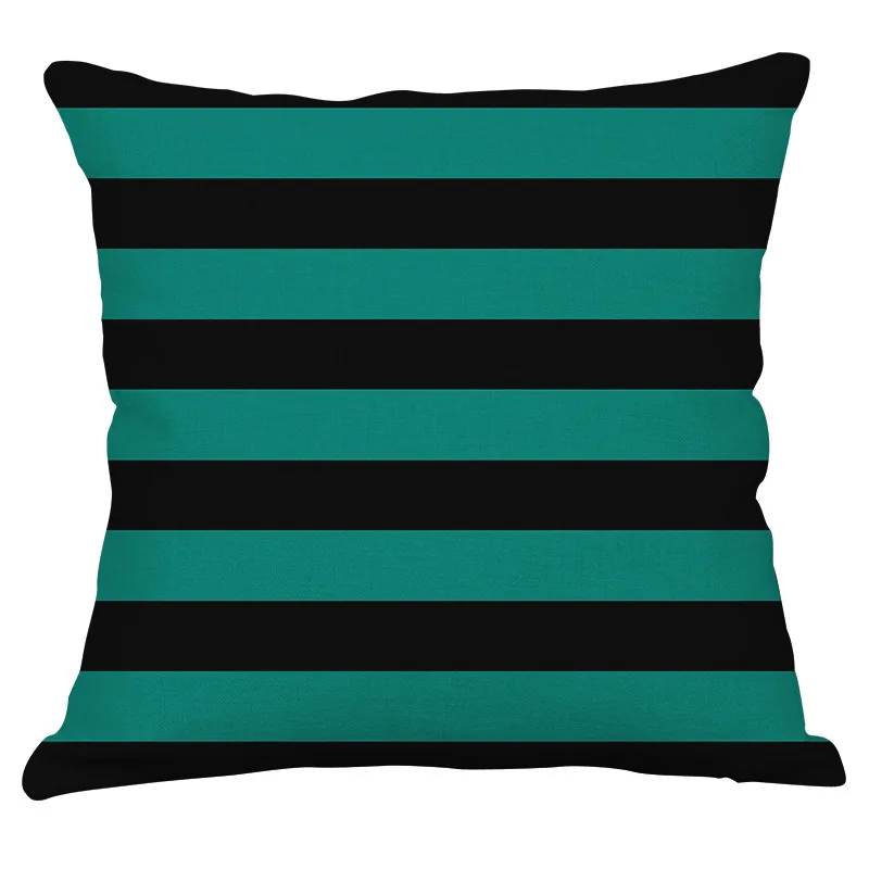 Дизайн, скандинавские геометрические Современные Простые черные зеленые полосы,, наволочка для подушки, домашняя декоративная подушка для дивана чехол