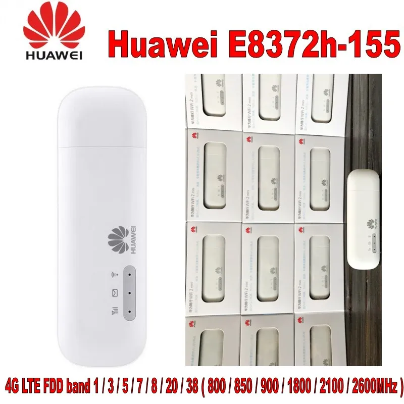 Huawei E8372h 155 4G LTE 150 Мбит/с USB WiFi модем маршрутизатор Wifi|Модемы| |