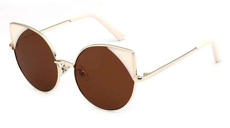 Sella/Новые модные детские солнцезащитные очки с зеркальными линзами, солнцезащитные очки для девочек, очки для мальчиков, UV400 - Цвет линз: Коричневый