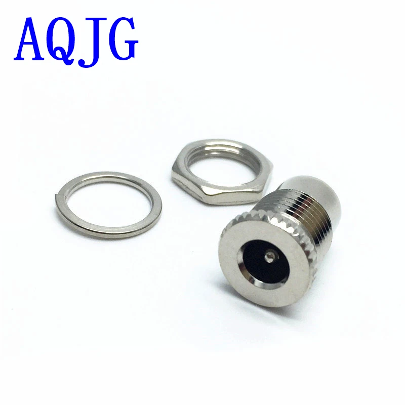 

100PCS/LOT DC099 5.5 mm x 2.5mm DC Power Jack Socket Female Panel Mount Connector DC-099 5.5*2.5mm connector AQJG