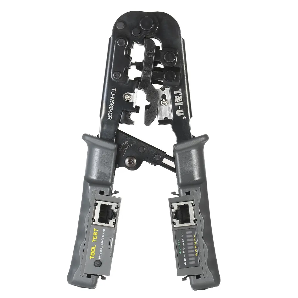 

2 in 1 Multitul Multitool Wire Crimp Crimping Tool Testing Pliers Wire Stripper RJ11 RJ12 RJ45 Cable Crimper Wire Cutter Tester