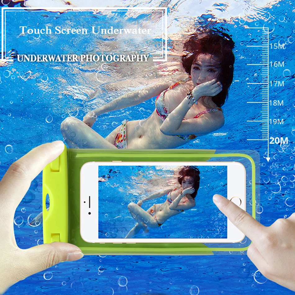 Водонепроницаемый чехол для смартфонов Xiaomi Mi A2 A1 Black Shark Water Cover подвесной сухой
