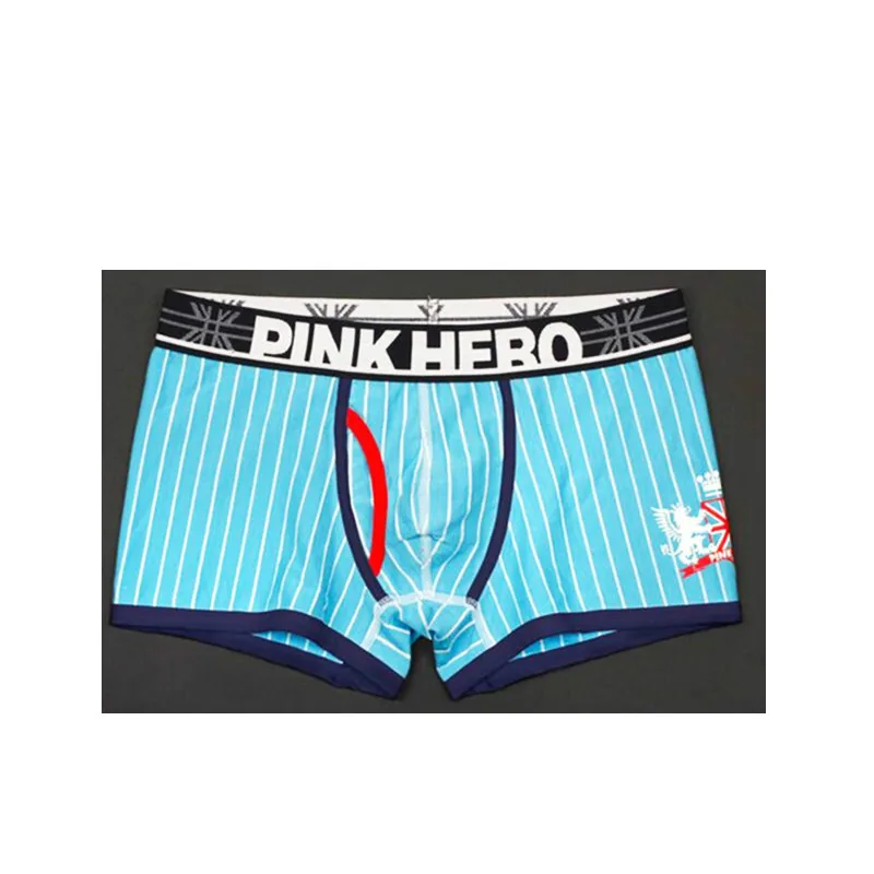 Pink Heroes, мужское нижнее белье, боксеры, модные, мультяшный принт, хлопок, мужские боксеры, шорты, нижнее белье, мужские боксеры, шорты, Cueca, сексуальные трусики - Цвет: 1237-Lake Blue