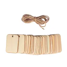 50/100 шт орнаменты для рождественой елки тканевый фон для съемки теги деревянные висячие ярлыки фирменным знаком лист DIY гравировка ремесла Свадебные украшения