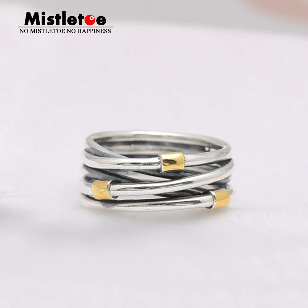 

Genuine 925 Sterling Silver Silver Rope Bands Ring Compatible with European Jewelry