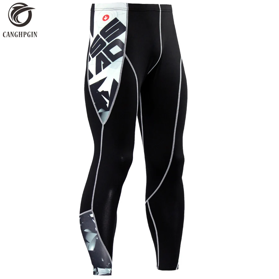 Hot Sale 3D Printed Compression Pants Sports Running Tights Men Jogging Skinny Leggings Joggers Fitness Gym Clothing Yoga Pants