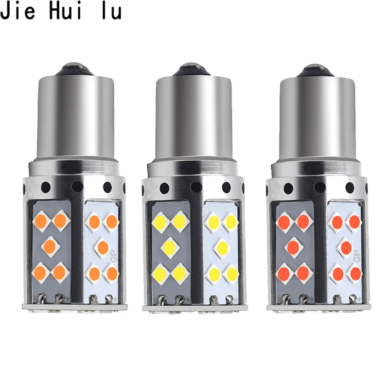 

2Pcs Canbus 26W PY21W BAU15S 1156 LED BA15S T20 7440 35 SMD 3030 Car Stop Lights Turn Signal Light For Lada Polo Renault Vesta