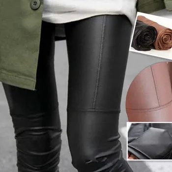 

Fashion Women's Ladies Sexy Faux Leather Stretchy Leggings Pants Trousers Casual