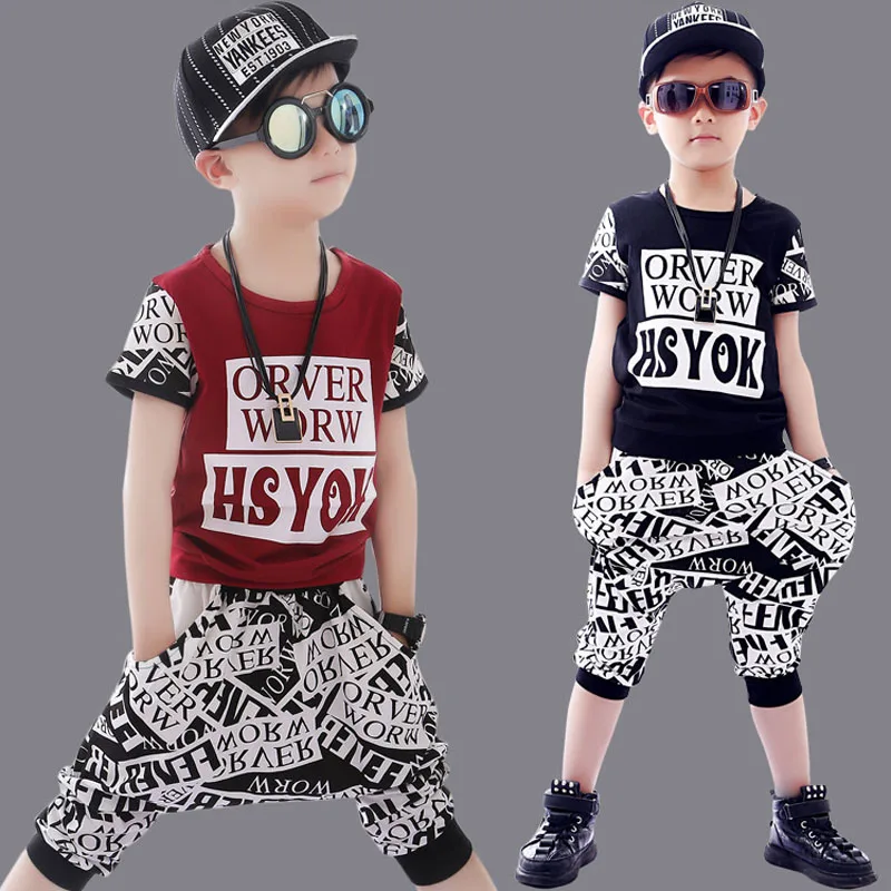 Summer Boy Set Children Cotton Sportswear Boys Clothing Sets Kids