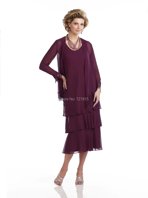 Mother of the Bride Dresses in Eggplant