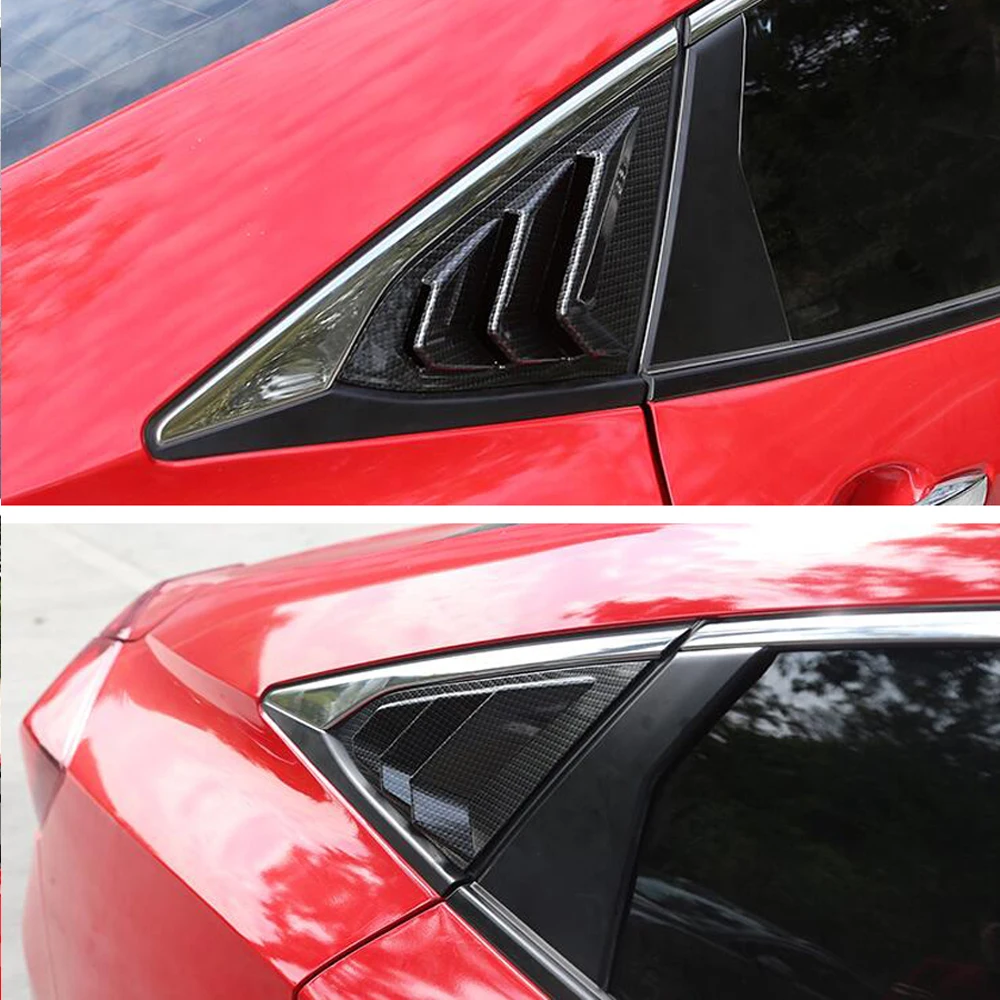 Заднее стекло четверть боковое вентиляционное окно жалюзи совок крышка для Honda Civic 10th автостайлинг запчасти